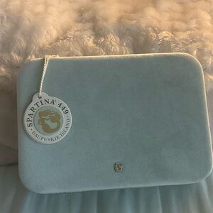 Spartina 449 Jewelry Travel or Desktop Case SeaFoam Velvet